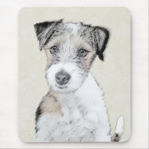Mousepad Pintura grossa de Russell Terrier - Arte original 