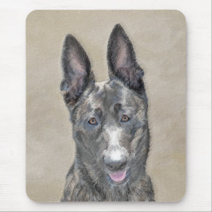Mousepad Pintura Holandesa de Pastores - Arte Cão Original