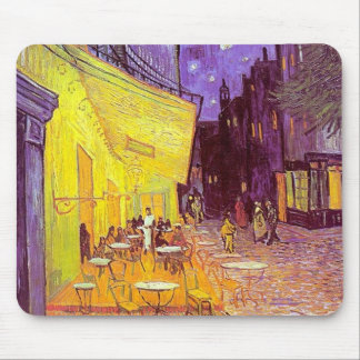 Mousepad Pintura impressionista do café de Van Gogh