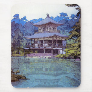 Mousepad Pintura japonesa oriental legal do templo do