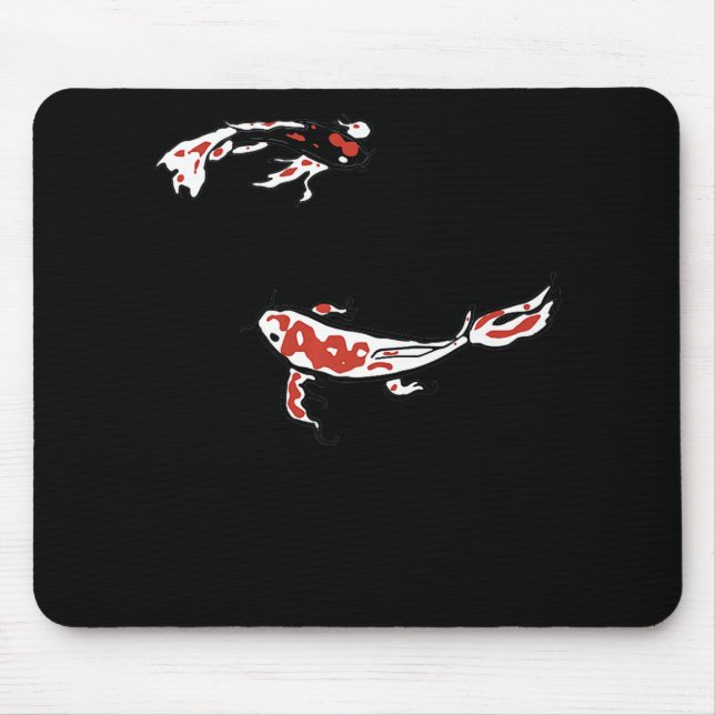 Mousepad Pintura |Meditação Mínima De Pintura De Koi Carp (Frente)