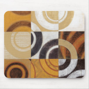 Mousepad Pintura moderna com Padrões circulares