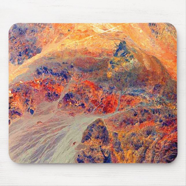 Mousepad Pintura: Montanhas & cachoeira: (Frente)