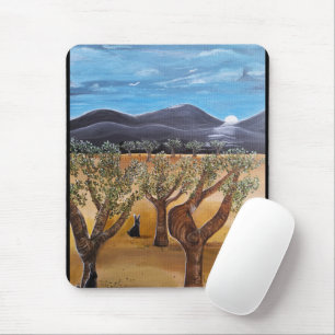Mousepad Pintura Olivar de Noche de Alfred Fox