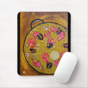 Mousepad Pintura Paella De Marisco por Alfred Fox