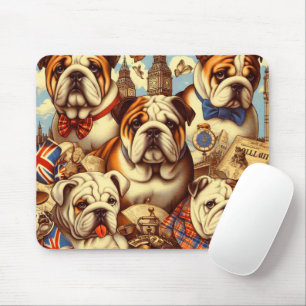 Mousepad Pintura para Bulldog em Inglês