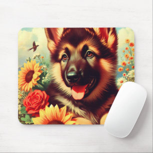 Mousepad Pintura para pinos de German shepherd cômodo