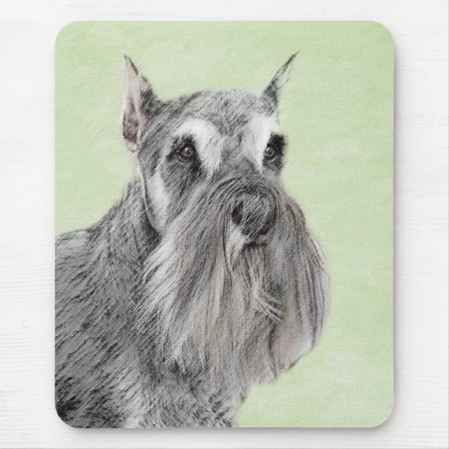 Mousepad Pintura Schnauzer (Giant, Standard) - Arte Canina (Frente)
