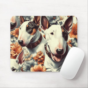 Mousepad Pintura sem costura da Bull Terrier