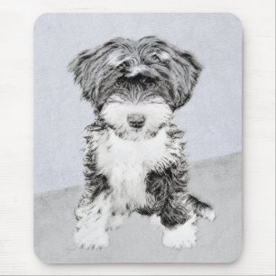 Mousepad Pintura Tibetana Terrier - Arte Cachorro Original