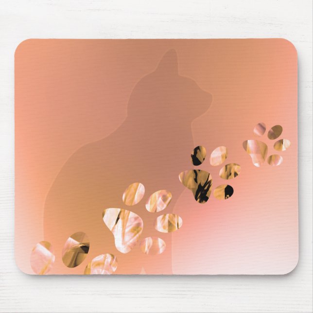 Mousepad Pinturas de Gato, Cachorro, Cachorro para Pet-Love (Frente)
