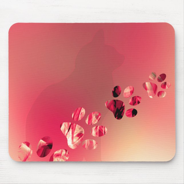 Mousepad Pinturas de Gato, Cachorro, Cachorro para Pet-Love (Frente)