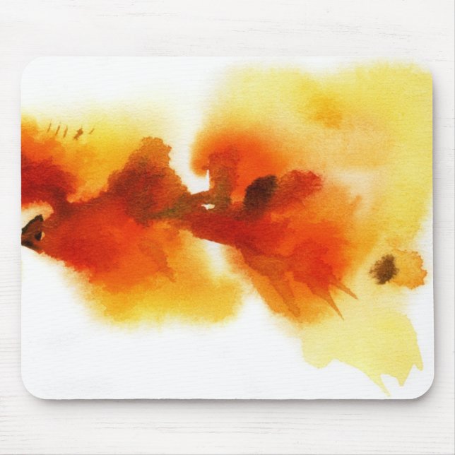 Mousepad Pinturas florais abstratas 2 da aguarela (Frente)
