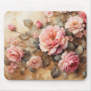 Mousepad Pinturas Rosa Esbranquiçadas Pintura Pintura