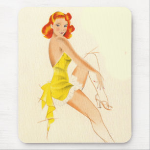 Mousepad Pinup principal vermelho