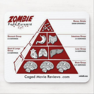 Mousepad Pirâmide de comida do zombi