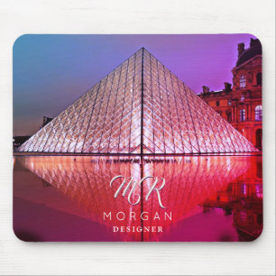 Mousepad Pirâmide do Louvre, Nome do DIY e Texto extra do