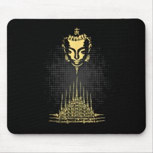 Mousepad Pirâmide Muay Thai Buda Tatuagem Kickboxing Cultur