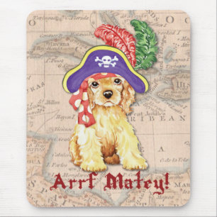 Mousepad Pirata de cocker spaniel