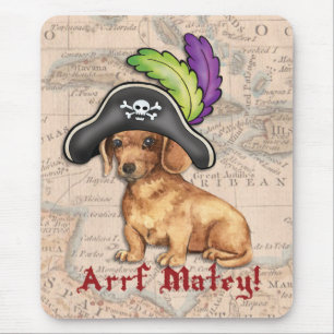 Mousepad Pirata do Dachshund