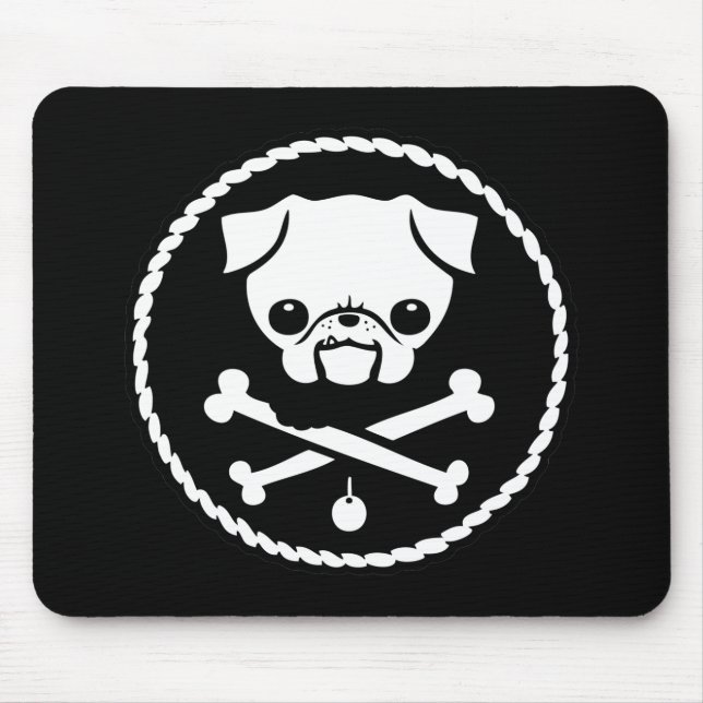 Mousepad Pirata do Pug (Frente)
