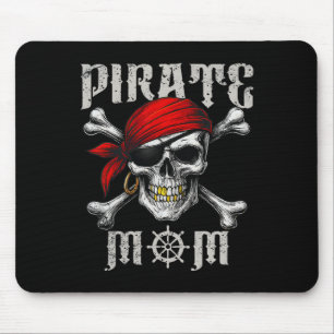 Mousepad Pirata Mãe Jolly Roger Flag E Skull Crossbones H