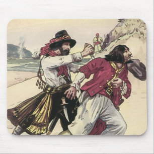 Mousepad Piratas Antigos, Duelo até a Morte na Praia
