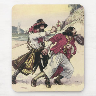 Mousepad Piratas Antigos, Duelo até a Morte na Praia