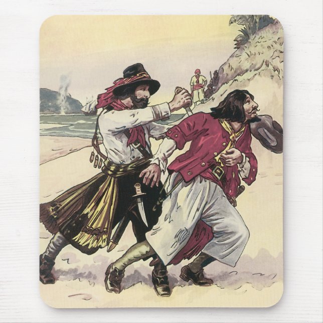 Mousepad Piratas Antigos, Duelo até a Morte na Praia (Frente)