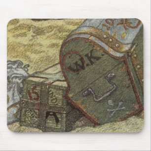 Mousepad Piratas Antigos, William Kidd Enterrando Tesouro