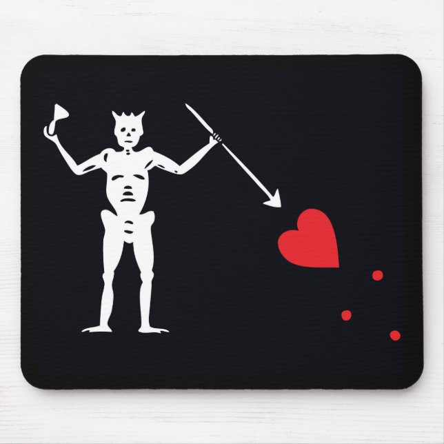 Mousepad Pirate Flag Blackbeard Edward Teach (Frente)