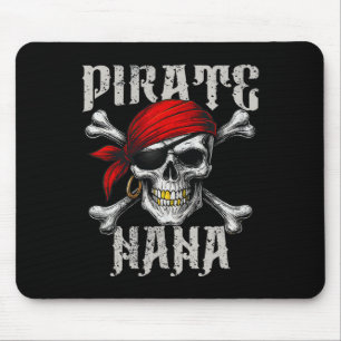 Mousepad Pirate Nana Jolly Roger Flag E Skull Crossbones