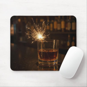 Mousepad Pirilampo em um Copo de Uísque