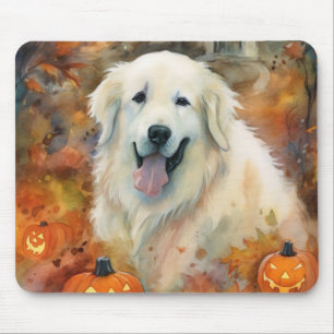 Mousepad Pirinéus Excelentes De Halloween Com Pumpkins Assu