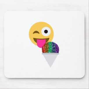 Mousepad piscar os olhos emoji brilhante