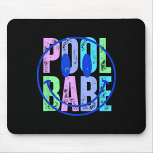 Mousepad Piscina Babe Vintage Família Correspondendo Engraç
