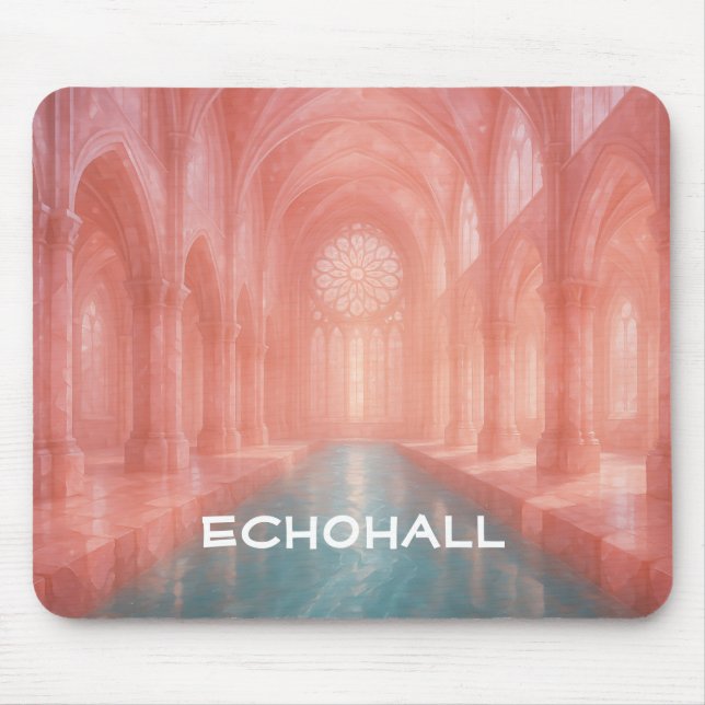 Mousepad Piscina da catedral rosa (Frente)