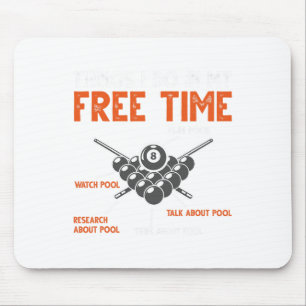 Mousepad Piscina engraçada Jogador Billiard Jogue Piscina A