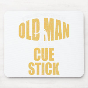 Mousepad Piscina Engraçado Jogador Billiard Snooker Velho C