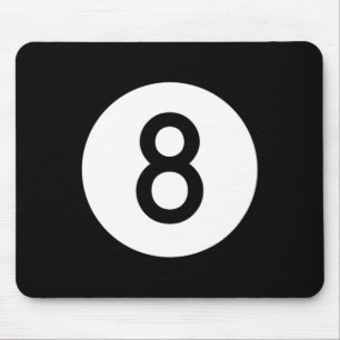 Mousepad Piscina Negra Número Oito Bilhetes Nó Oito