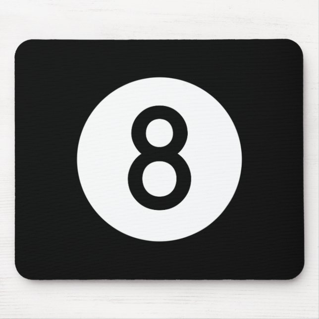 Mousepad Piscina Negra Número Oito Bilhetes Nó Oito (Frente)