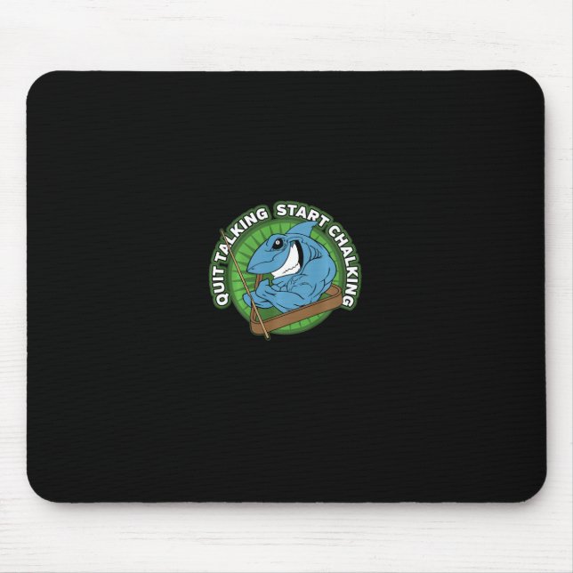Mousepad Piscina Shark Sair Falando Começar A Discar Longa  (Frente)