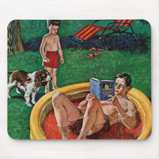 Mousepad Piscina vadeando (Frente)