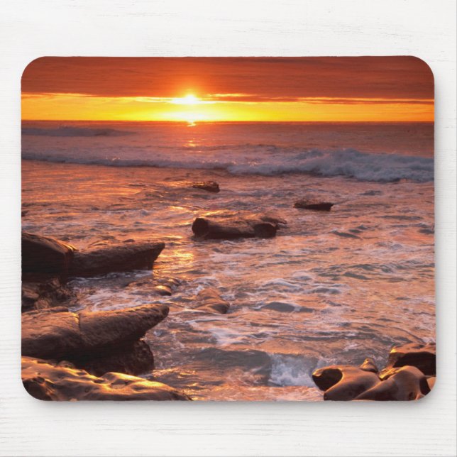 Mousepad piscinas ao pôr do sol, Califórnia (Frente)