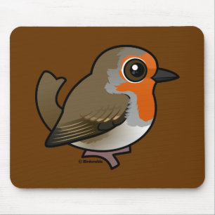 Mousepad Pisco de peito vermelho europeu