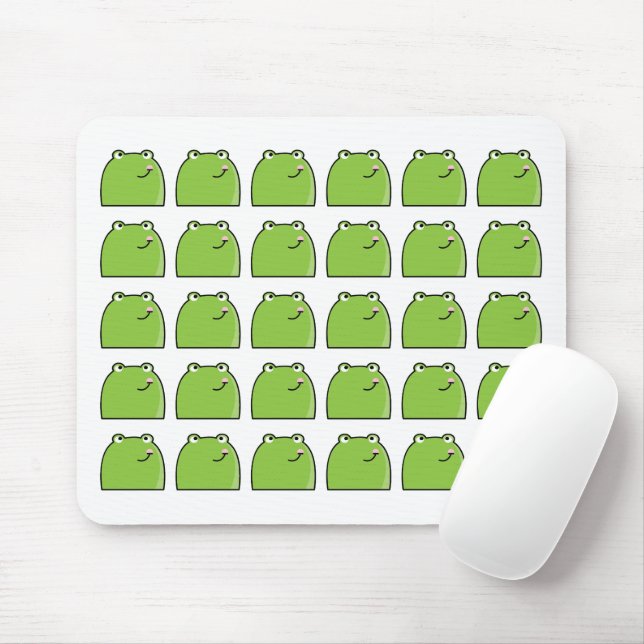 Mousepad Piso de Rato com Design de Rã Verde Excêntrico (Com mouse)