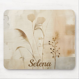 Mousepad Piso de Rato de Flores e Grama Prensados