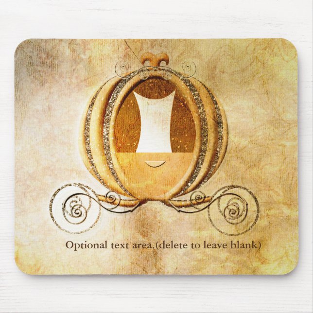 Mousepad Piso de Rato Princesa Carruagem da Cinderela Vinta (Frente)