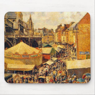 Mousepad Pissarro: A Feira em Dieppe, Sunny Morning