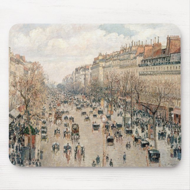 Mousepad Pissarro - Boulevard Montmartre, Tarde Sun (Frente)
